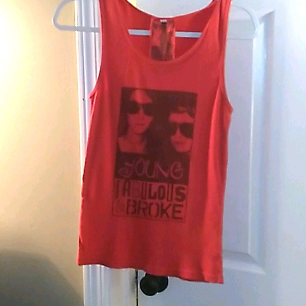 Woman's Young Fabulous and Broke tank top